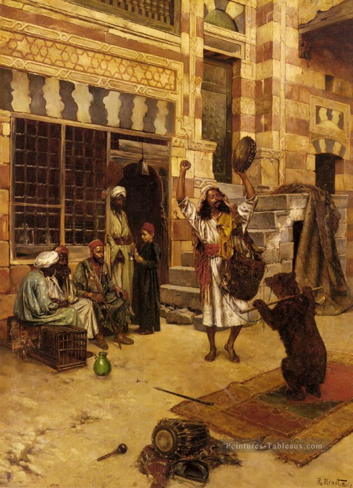 Un après midi spectacle peintre arabe Rudolf Ernst Peintures à l'huile